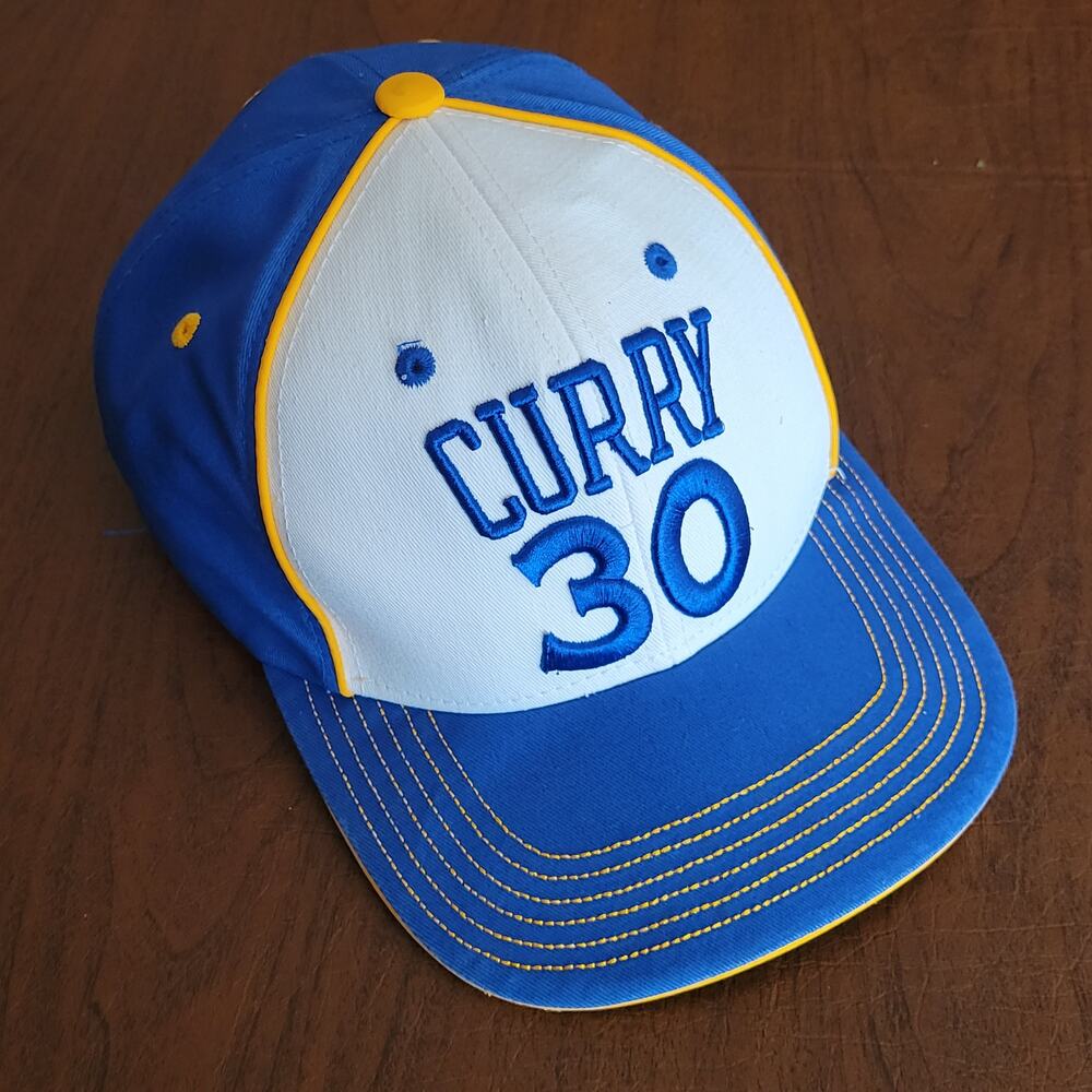 Curry 30 Golden State Warriors NBA Embroidered Cap Hat Golden Gate